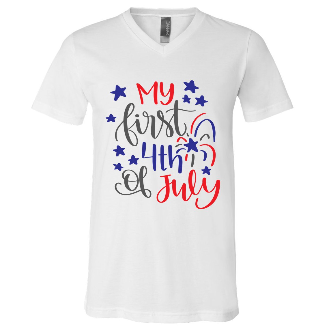 My First 4th Of July Cute Gift V-Neck T-Shirt