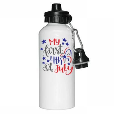 My First 4th Of July Cute Gift Aluminum Water Bottle 