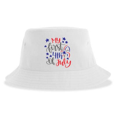 My First 4th Of July Cute Gift Sustainable Bucket Hat