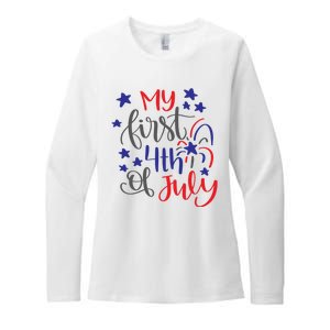 My First 4th Of July Cute Gift Womens CVC Long Sleeve Shirt