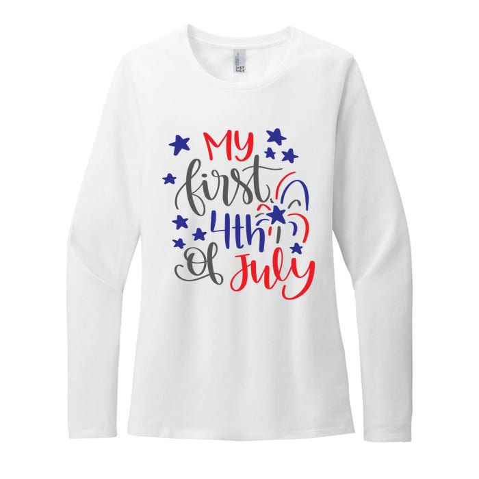 My First 4th Of July Cute Gift Womens CVC Long Sleeve Shirt