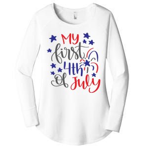 My First 4th Of July Cute Gift Women's Perfect Tri Tunic Long Sleeve Shirt