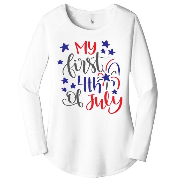 My First 4th Of July Cute Gift Women's Perfect Tri Tunic Long Sleeve Shirt