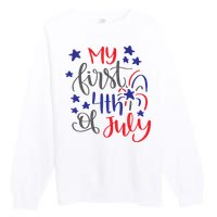 My First 4th Of July Cute Gift Premium Crewneck Sweatshirt