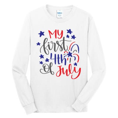 My First 4th Of July Cute Gift Tall Long Sleeve T-Shirt