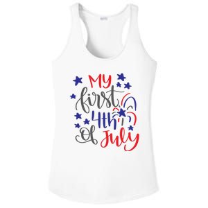 My First 4th Of July Cute Gift Ladies PosiCharge Competitor Racerback Tank