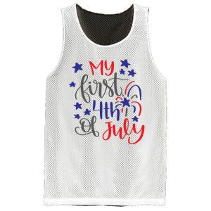 My First 4th Of July Cute Gift Mesh Reversible Basketball Jersey Tank