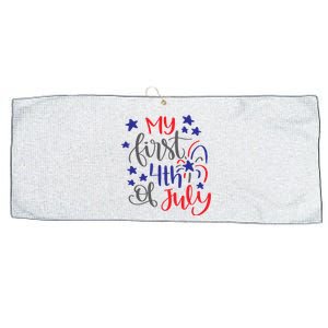 My First 4th Of July Cute Gift Large Microfiber Waffle Golf Towel