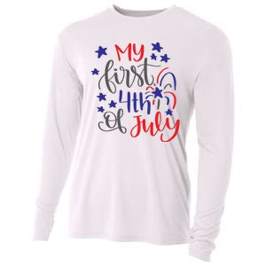 My First 4th Of July Cute Gift Cooling Performance Long Sleeve Crew