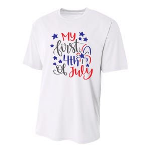 My First 4th Of July Cute Gift Youth Performance Sprint T-Shirt