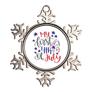 My First 4th Of July Cute Gift Metallic Star Ornament