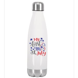 My First 4th Of July Cute Gift Stainless Steel Insulated Water Bottle