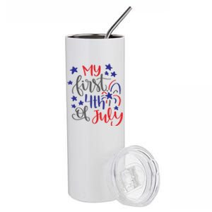 My First 4th Of July Cute Gift Stainless Steel Tumbler