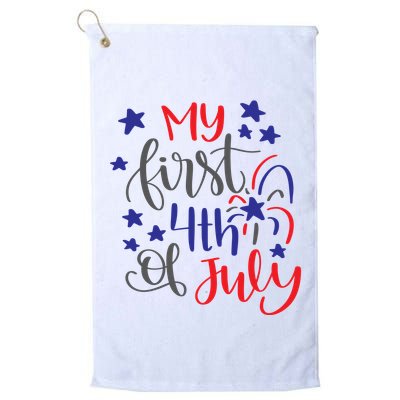 My First 4th Of July Cute Gift Golf Towel