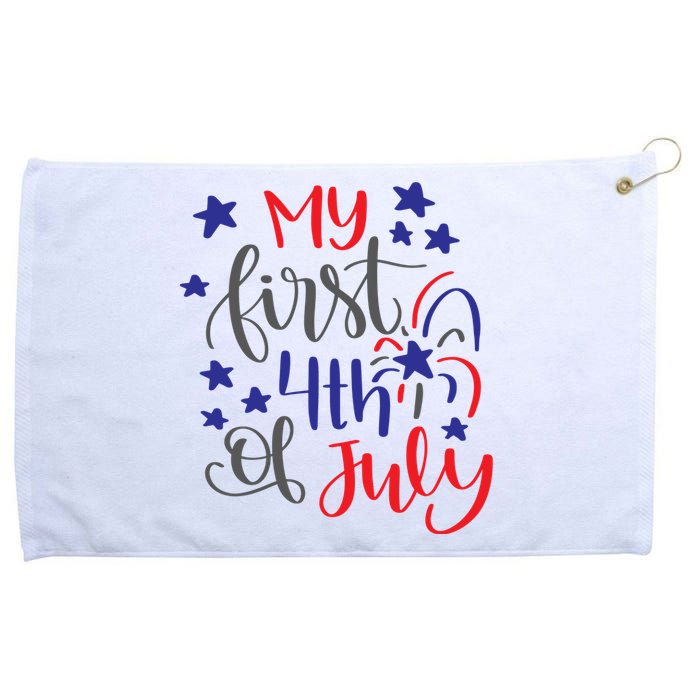 My First 4th Of July Cute Gift Grommeted Golf Towel