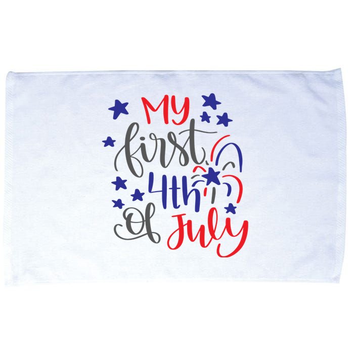 My First 4th Of July Cute Gift Microfiber Hand Towel