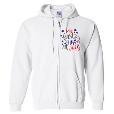 My First 4th Of July Cute Gift Full Zip Hoodie