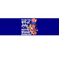 Mens Funny 4th Of July Hot Dog Wiener Comes Out Adult Humor Gift Bumper Sticker