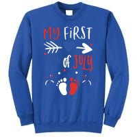 My First 4th Of July Pregnancy Patriotic Reveal Gift Sweatshirt