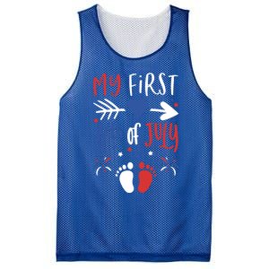 My First 4th Of July Pregnancy Patriotic Reveal Gift Mesh Reversible Basketball Jersey Tank