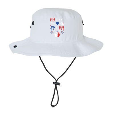 My First 4th Of July Pregnancy Patriotic Reveal Gift Legacy Cool Fit Booney Bucket Hat