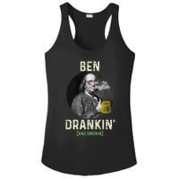 Merica Funny 4th Of July Beer And Weed Gifts Ben Drankin Ladies PosiCharge Competitor Racerback Tank