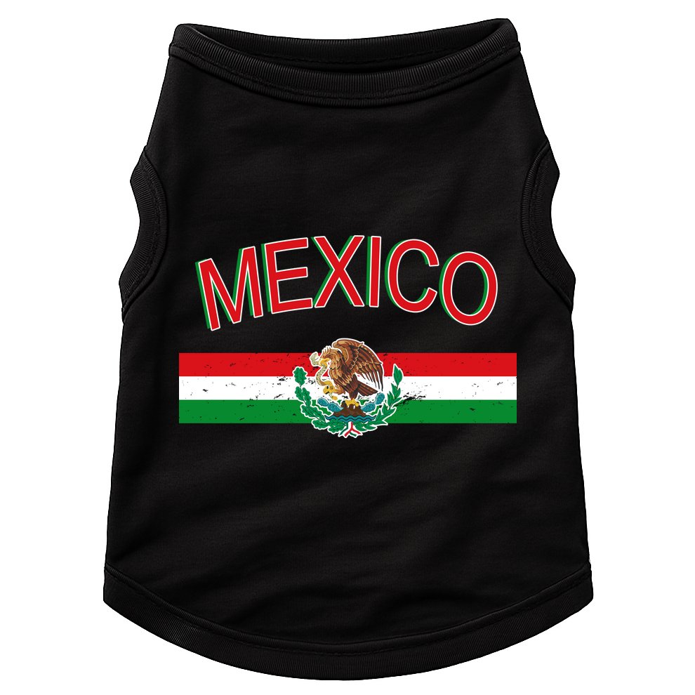 Mexican Flag And Coat Of Arms Mexico Doggie Tank