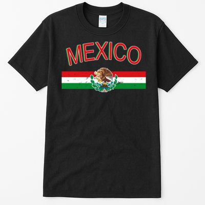 Mexican Flag And Coat Of Arms Mexico Tall T-Shirt