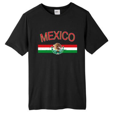 Mexican Flag And Coat Of Arms Mexico Tall Fusion ChromaSoft Performance T-Shirt