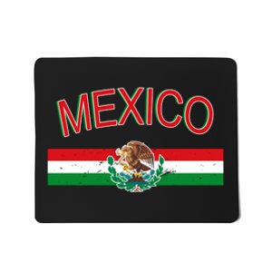 Mexican Flag And Coat Of Arms Mexico Mousepad