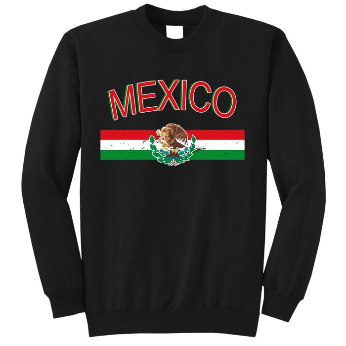 Mexican Flag And Coat Of Arms Mexico Tall Sweatshirt