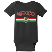 Mexican Flag And Coat Of Arms Mexico Baby Bodysuit