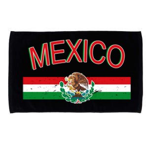 Mexican Flag And Coat Of Arms Mexico Microfiber Hand Towel