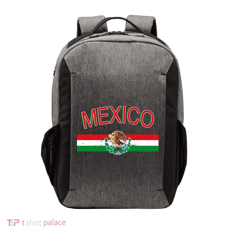 Mexican Flag And Coat Of Arms Mexico Vector Backpack