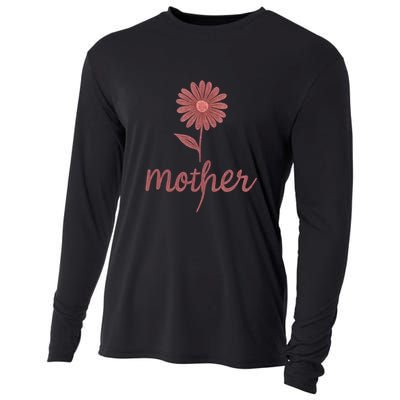 Mother Flower Art Cooling Performance Long Sleeve Crew