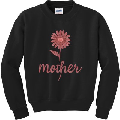 Mother Flower Art Kids Sweatshirt