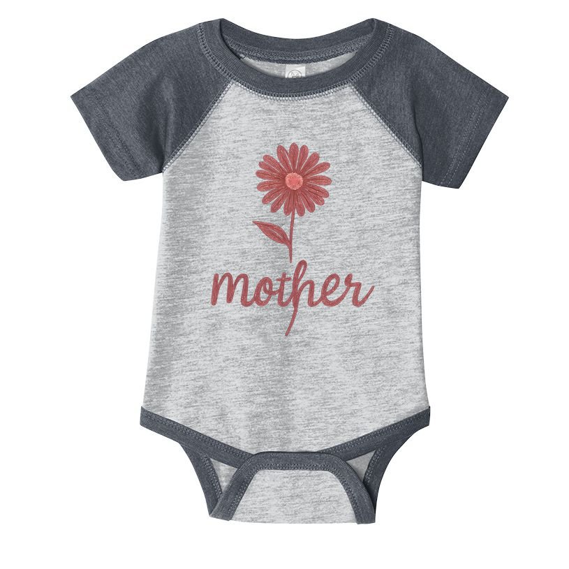 Mother Flower Art Infant Baby Jersey Bodysuit