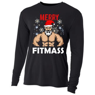 Merry Fitmas and Happy New Year  Santa Lifting Christmas  Cooling Performance Long Sleeve Crew