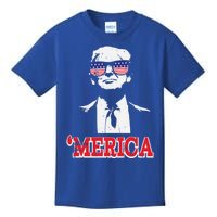 Merica Funny American Flag Trump 2020 Gift Kids T-Shirt