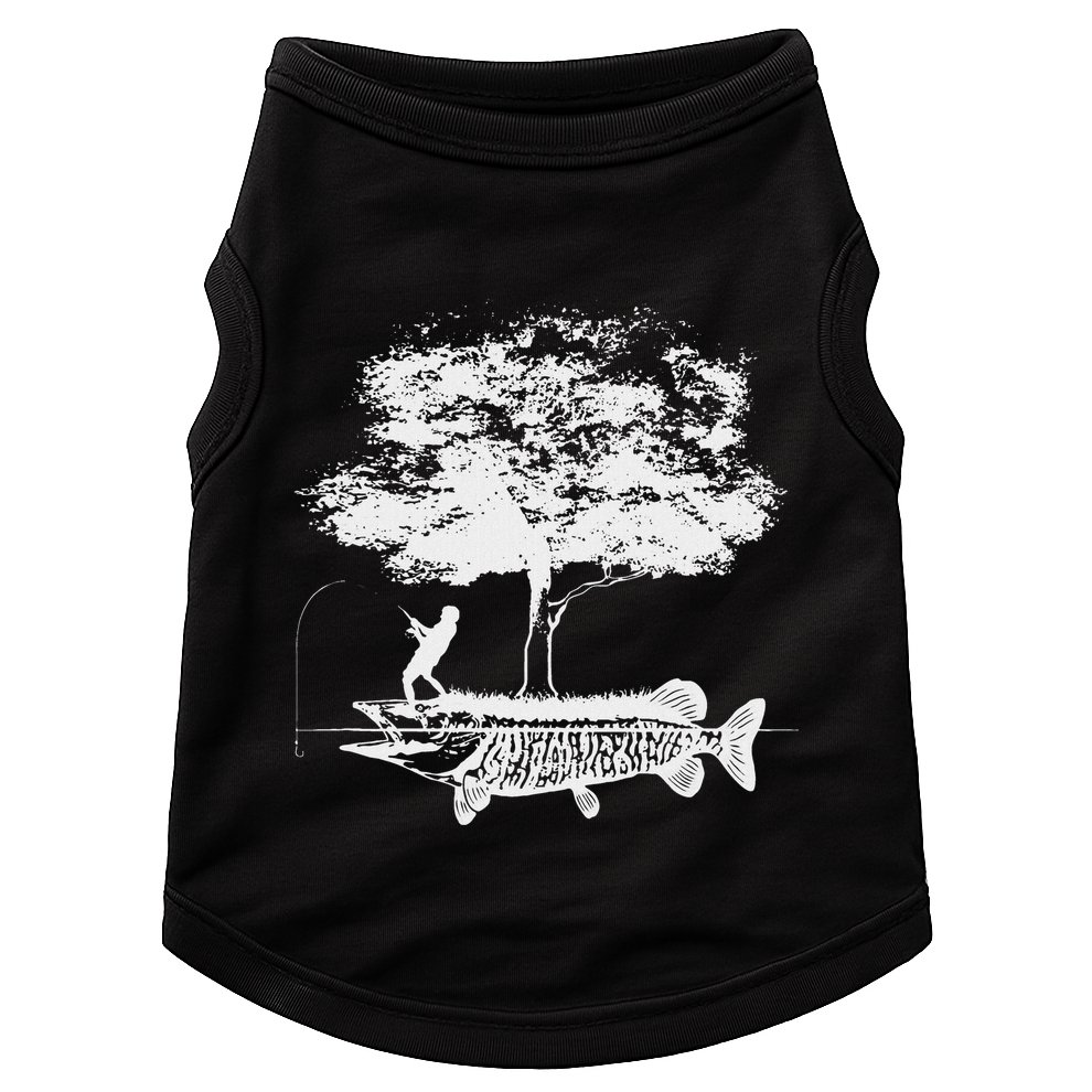 Musky Fish Artistic Love Muskie Fishing Gift Doggie Tank