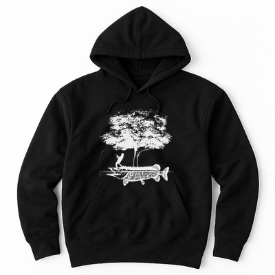 Musky Fish Artistic Love Muskie Fishing Gift Hoodie