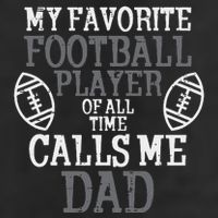 My Favorite American Football Player Calls Me Dad Papa Golf Towel