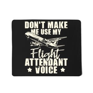 My Flight Attendant Voice Aviation Stewardess Plane Pilot Mousepad