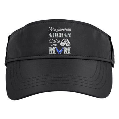 My Favorite Airman Calls Me Mom Air Force Mom Adult Drive Performance Visor