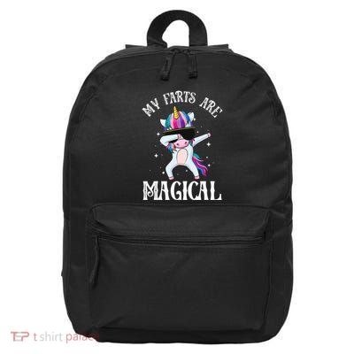 My Farts Are Magical Unicorn Dabbing Gag Farting 16 in Basic Backpack