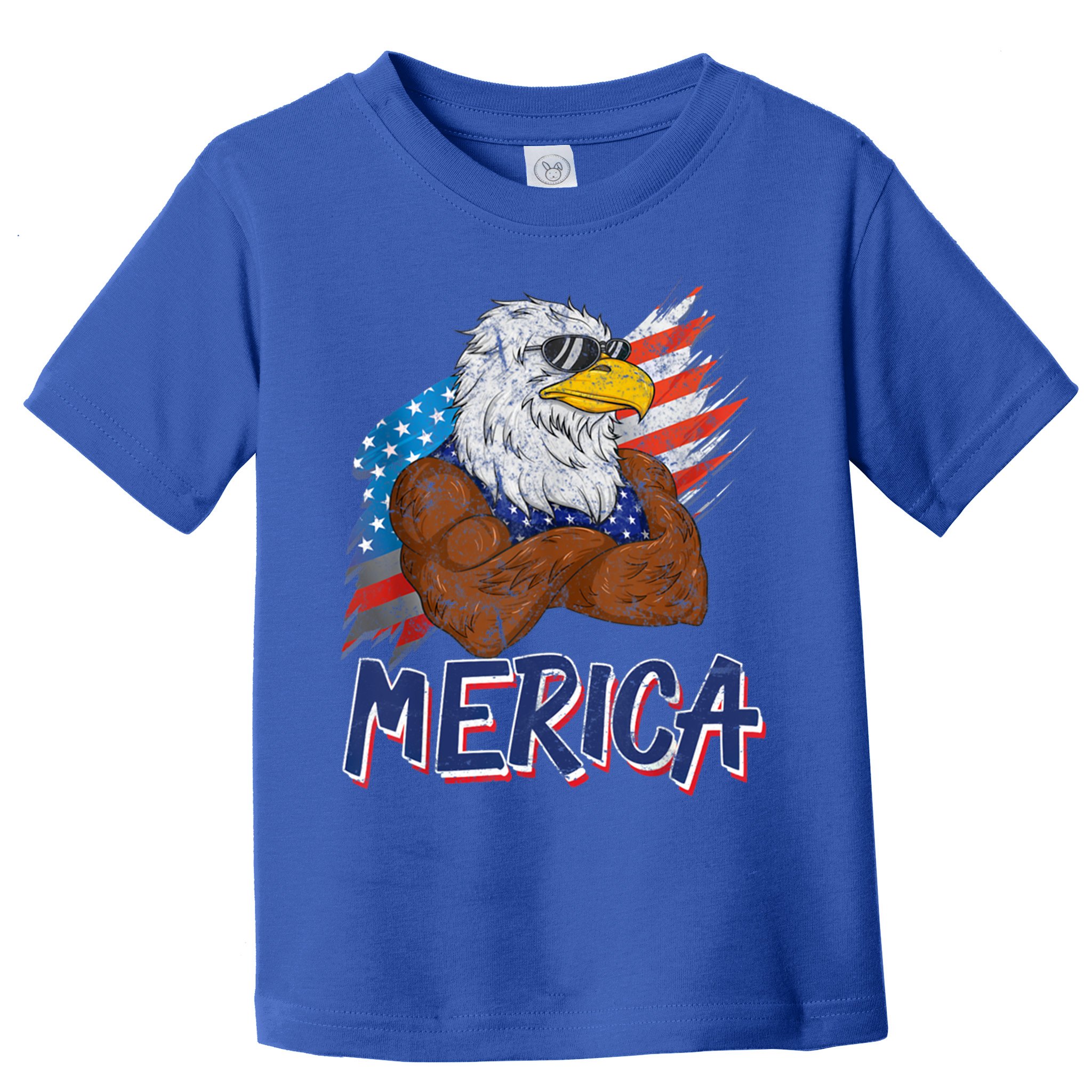 Merica Freedom American Usa Eagle Patriotic 4th Of July Funny Gift Toddler T-Shirt
