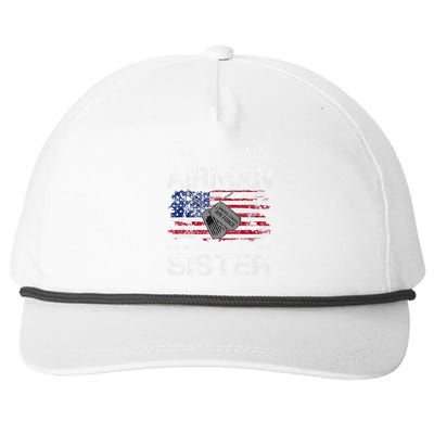 My Favorite Airman Calls Me Sister Proud Sister Snapback Five-Panel Rope Hat