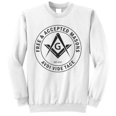 Masonic F & Am Square & Compass Stealth Modern Freemason Sweatshirt