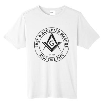 Masonic F & Am Square & Compass Stealth Modern Freemason Tall Fusion ChromaSoft Performance T-Shirt