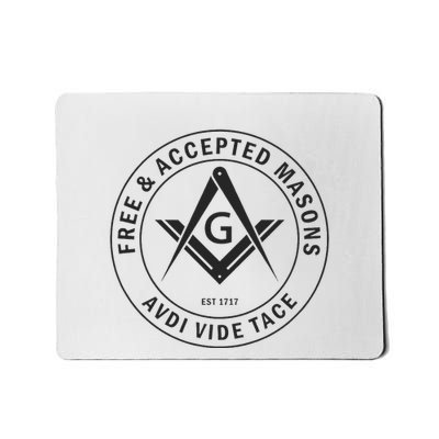 Masonic F & Am Square & Compass Stealth Modern Freemason Mousepad